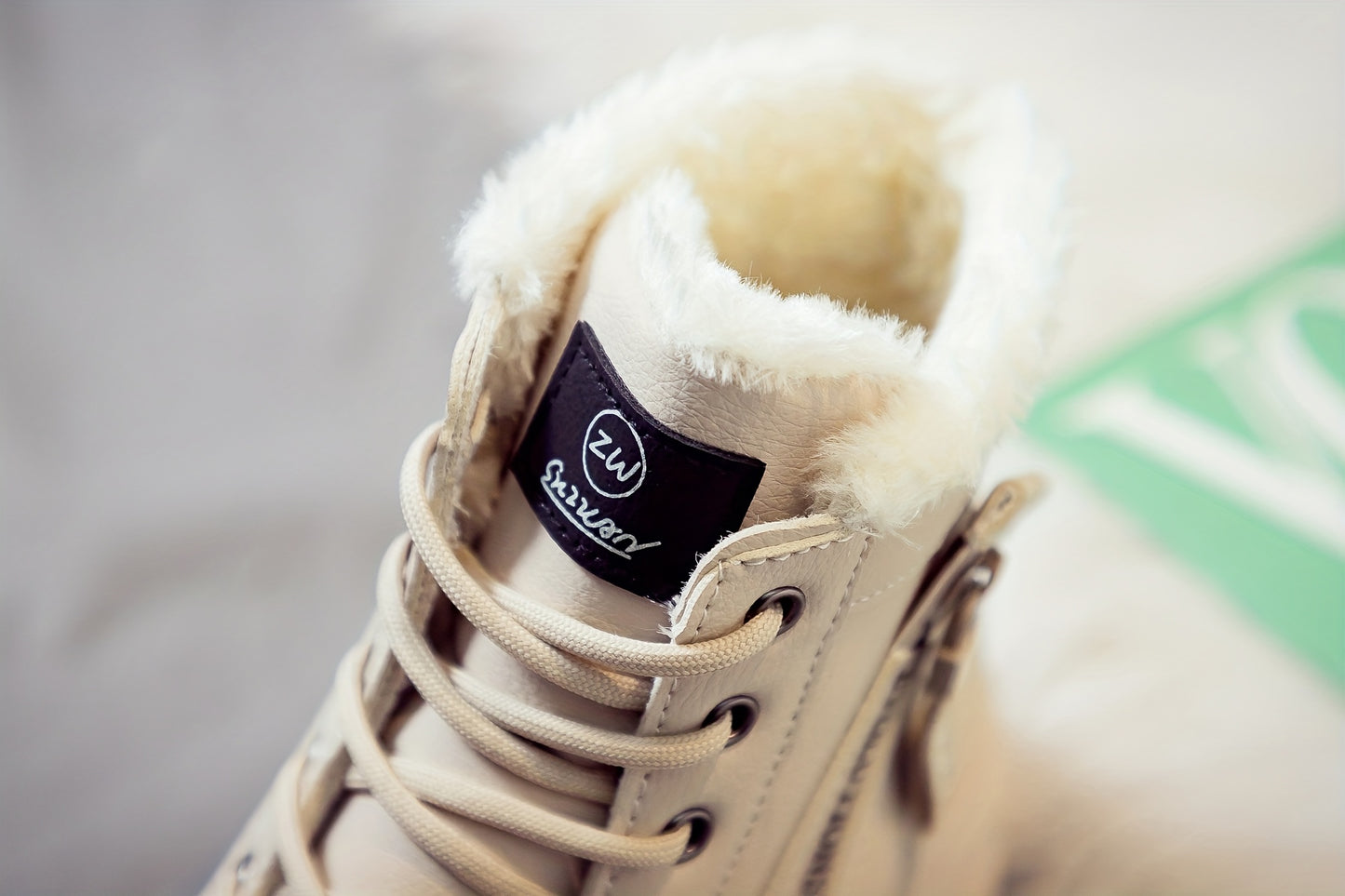 Women'S Casual Winter Boots - Thick Sole, Lace-Up, Round Toe, Mid-Heel, Warm Fleece Lined, All-Season Boots, Casual Boots|Round Toe Boots|Laceup Boots